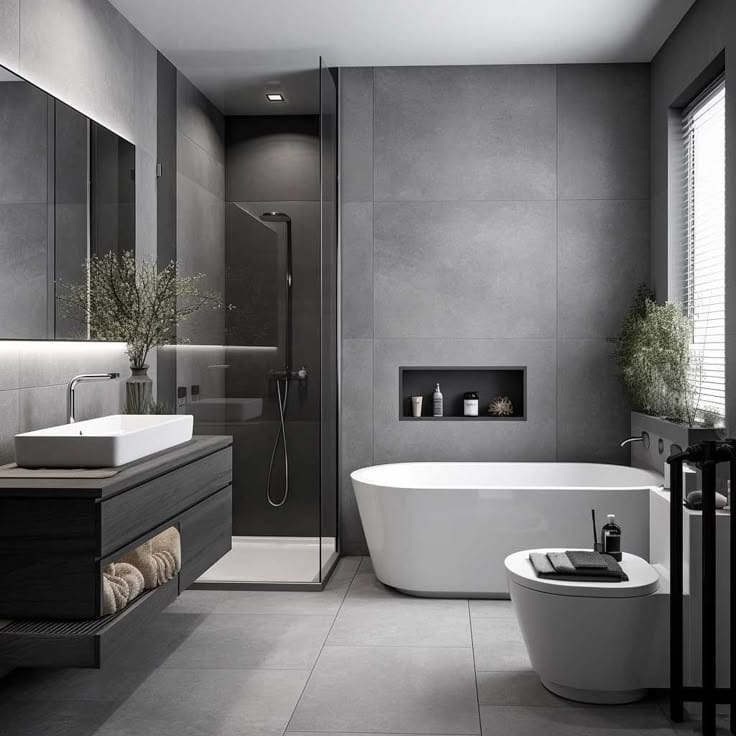 Interior plumbing coordination by Blue Sea Interior Design